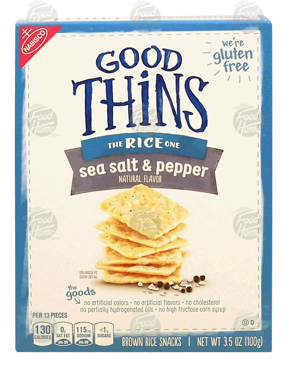 Nabisco Good Thins sea salt & pepper brown rice snacks Full-Size Picture